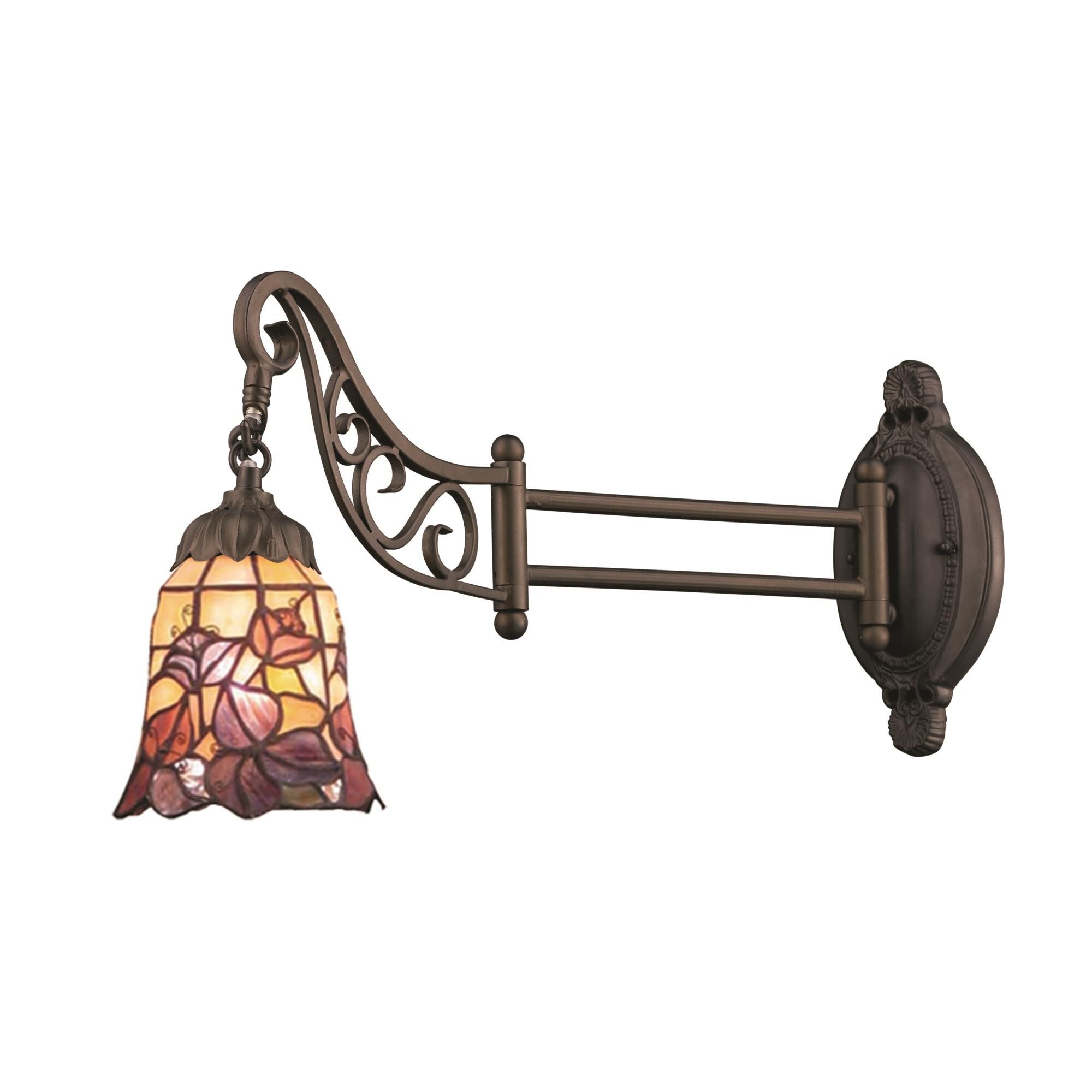 ELK Lighting Mix And Match Wall Swing Lamp Mix And Match - 079-TB-17 - Tiffany Glass