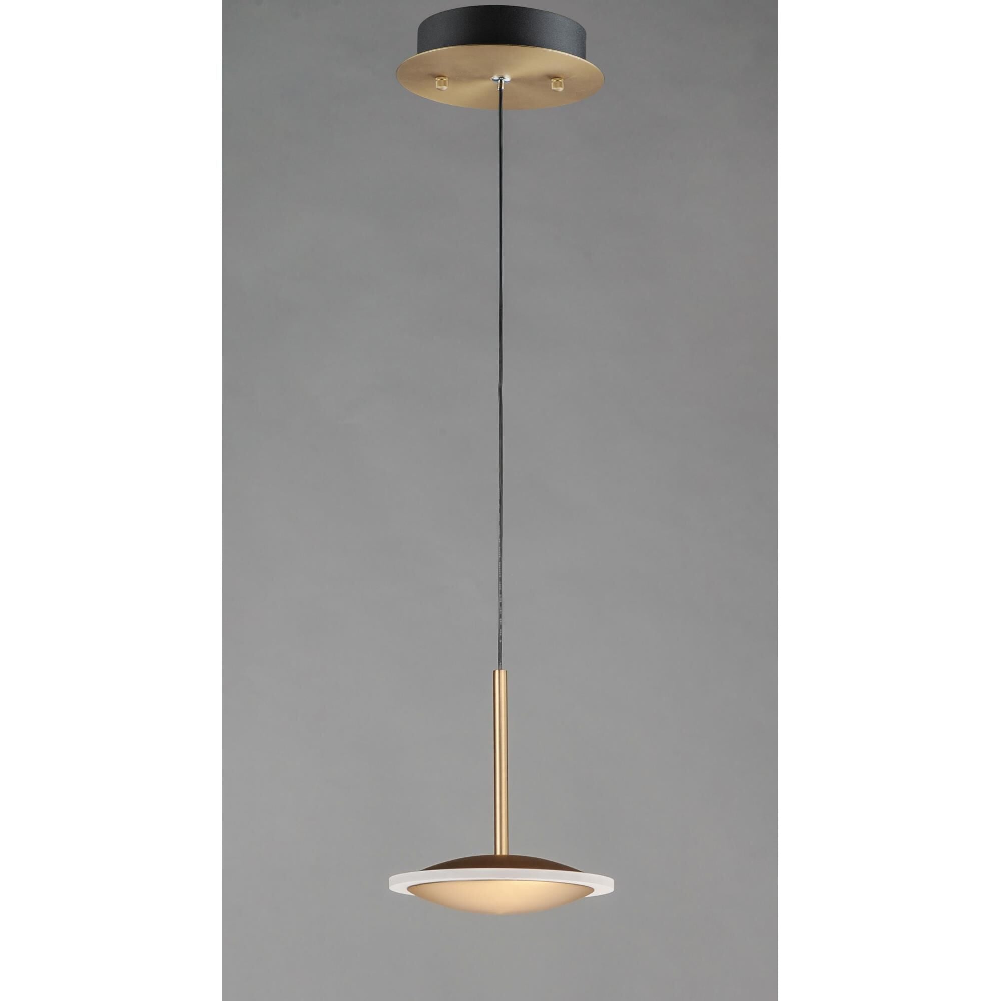 ET2 Lighting Saucer 7 Inch LED Mini Pendant Saucer - E21541-90BKGLD - Modern Contemporary