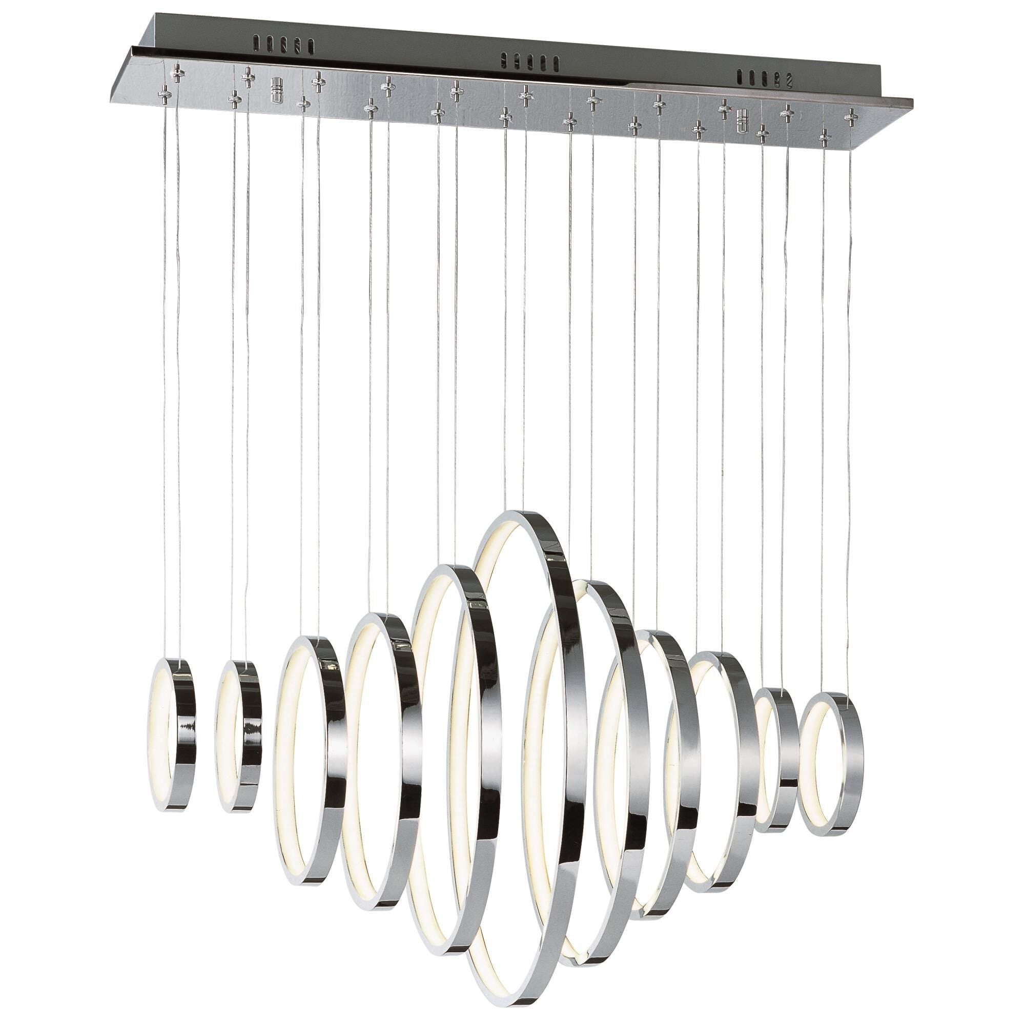 ET2 Lighting Hoops Led 31 Inch LED Large Pendant Hoops Led - E22716-PC - Modern Contemporary