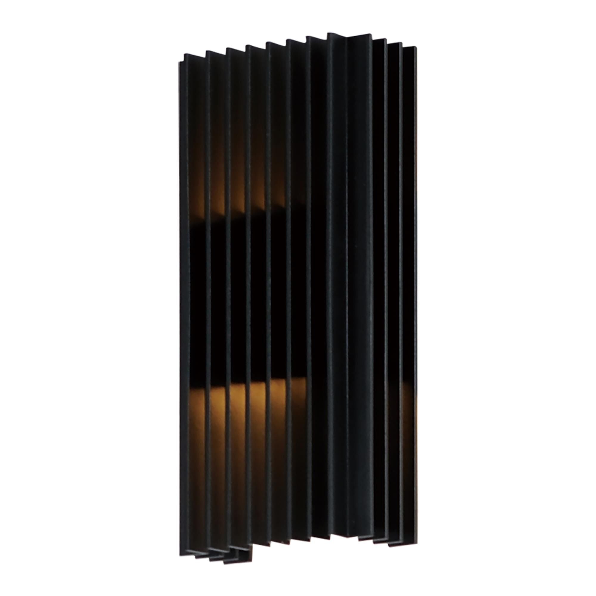 ET2 Lighting Rampart 11 Inch Tall 2 Light LED Outdoor Wall Light Rampart - E30114-BK