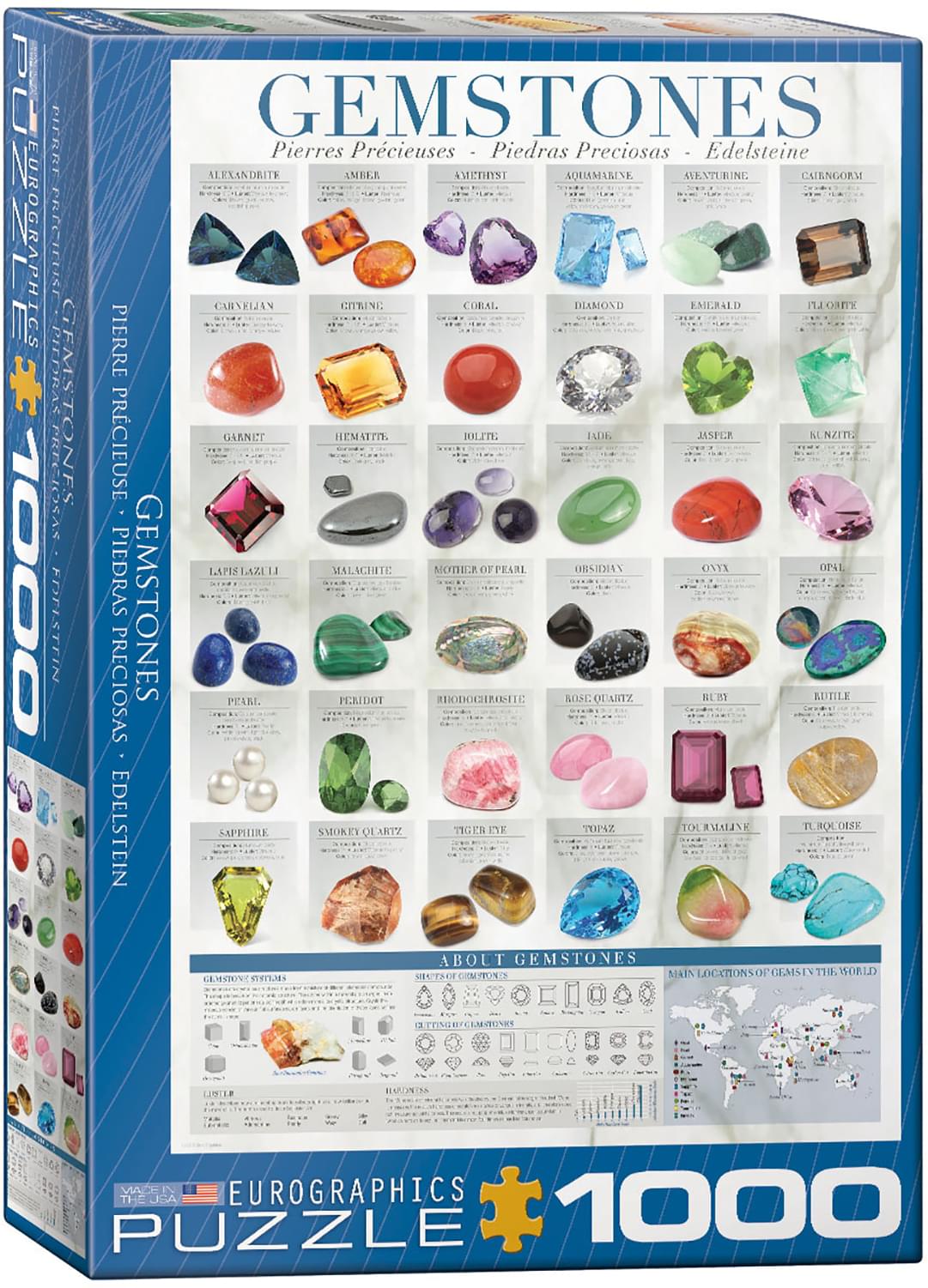 Gemstones 1000 Piece Jigsaw Puzzle