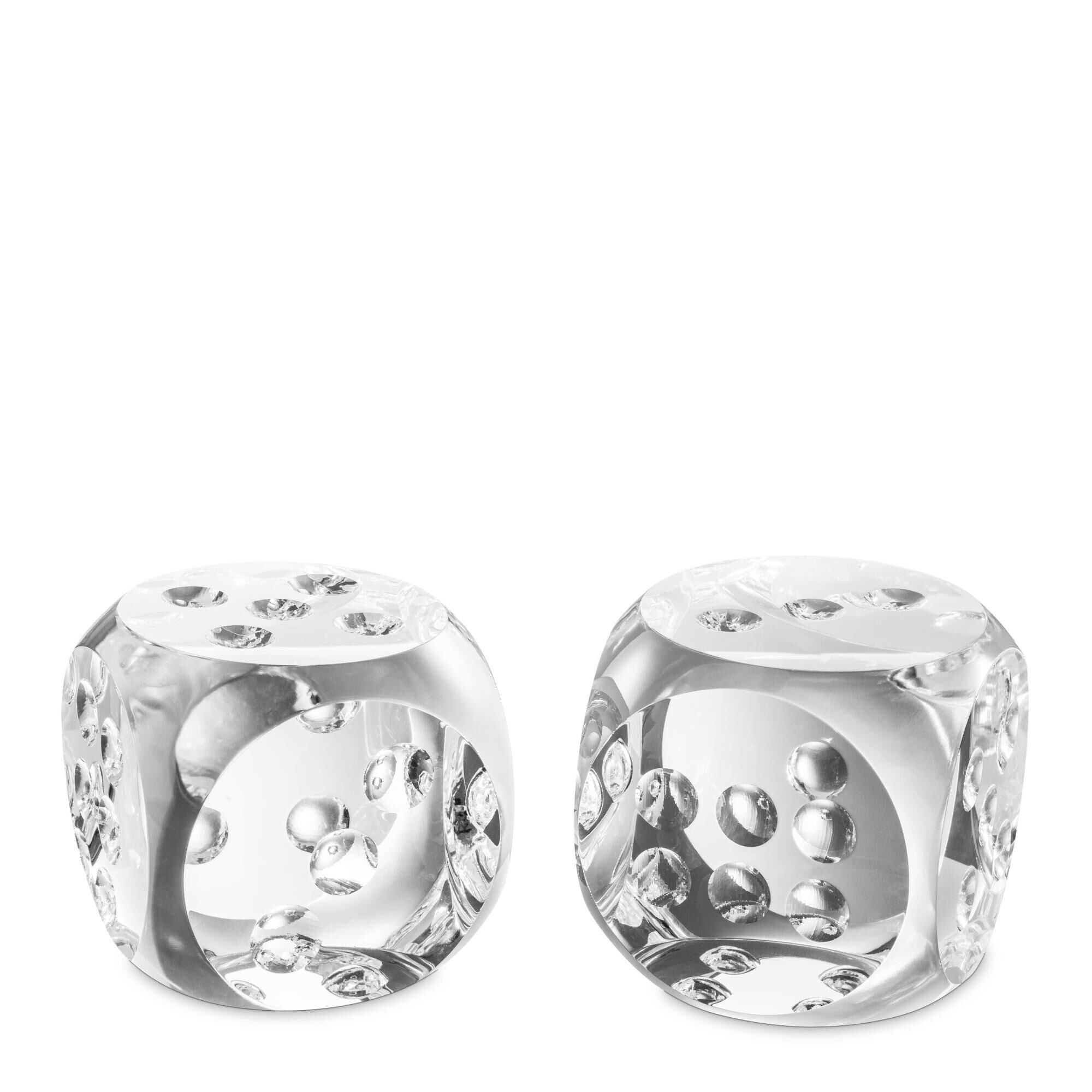 Eichholtz Add a playful yet stylish touch to your coffee table vignette or mantelpiece with the 2-piece set of Dice Desk Accessories. Other Table Accent Dice - 110705 - Modern Contemporary