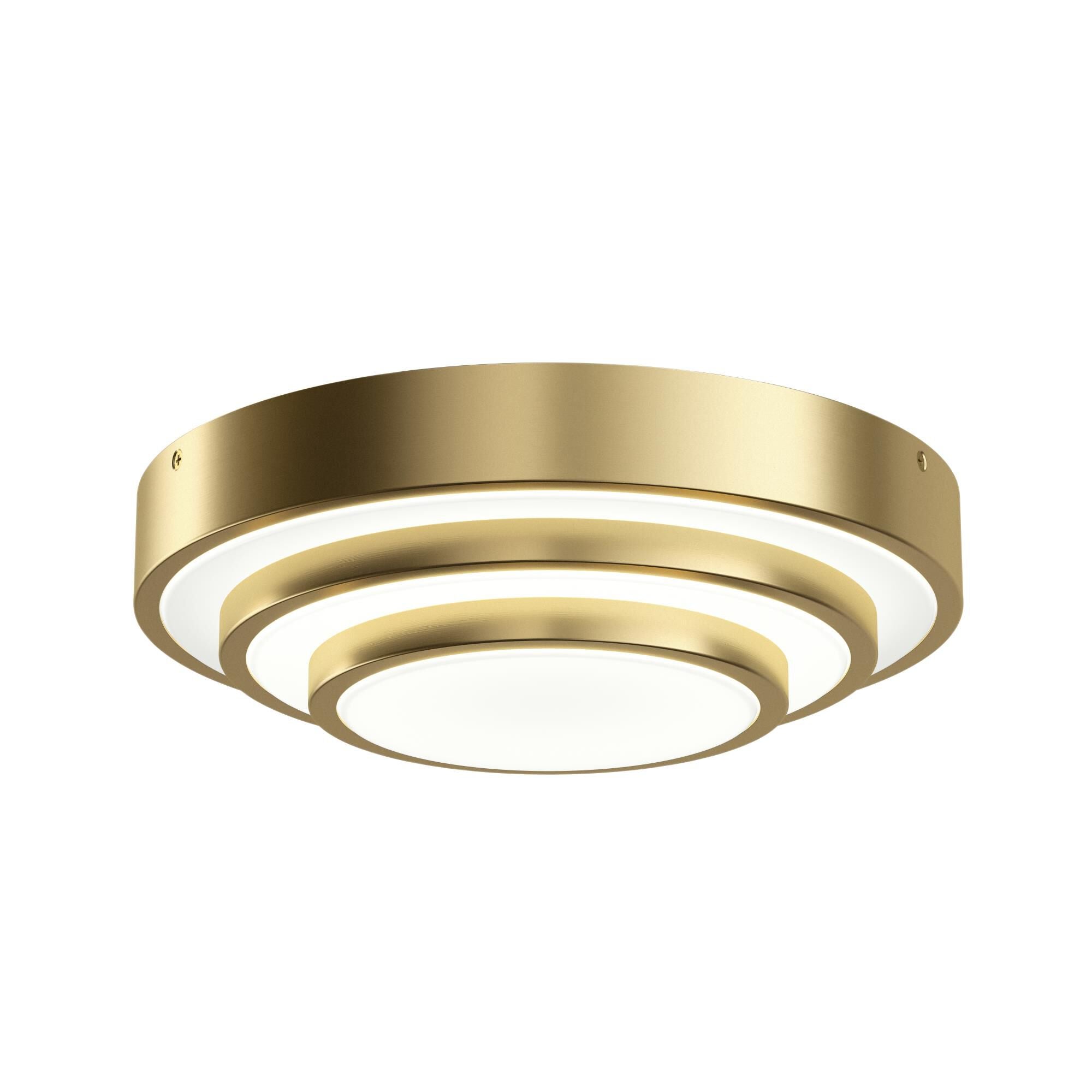 Elan Lighting Dombard 14 Inch 1 Light LED Flush Mount Dombard - 84320CG - Art Deco