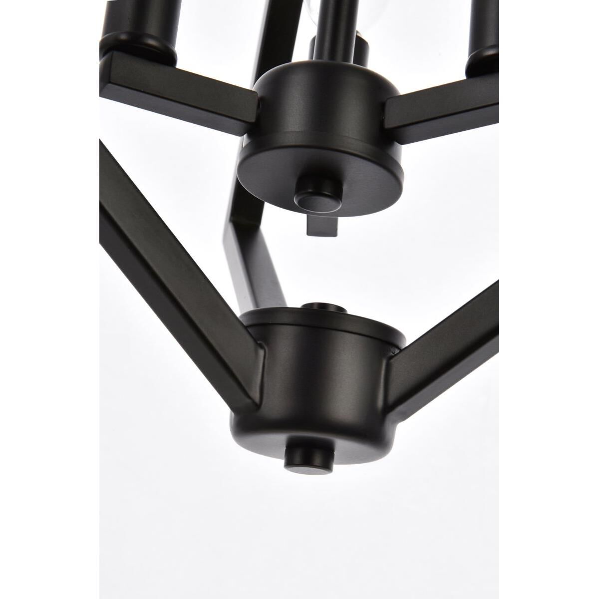 Elegant Lighting Irina 14 Inch Cage Pendant Irina - LD7061D14BK - Transitional