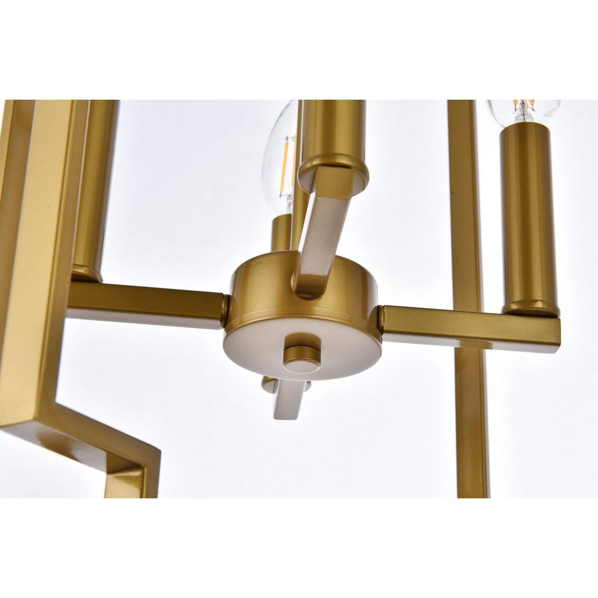 Elegant Lighting Rosenfeld 13 Inch Cage Pendant Rosenfeld - LD7066D14BR - Transitional