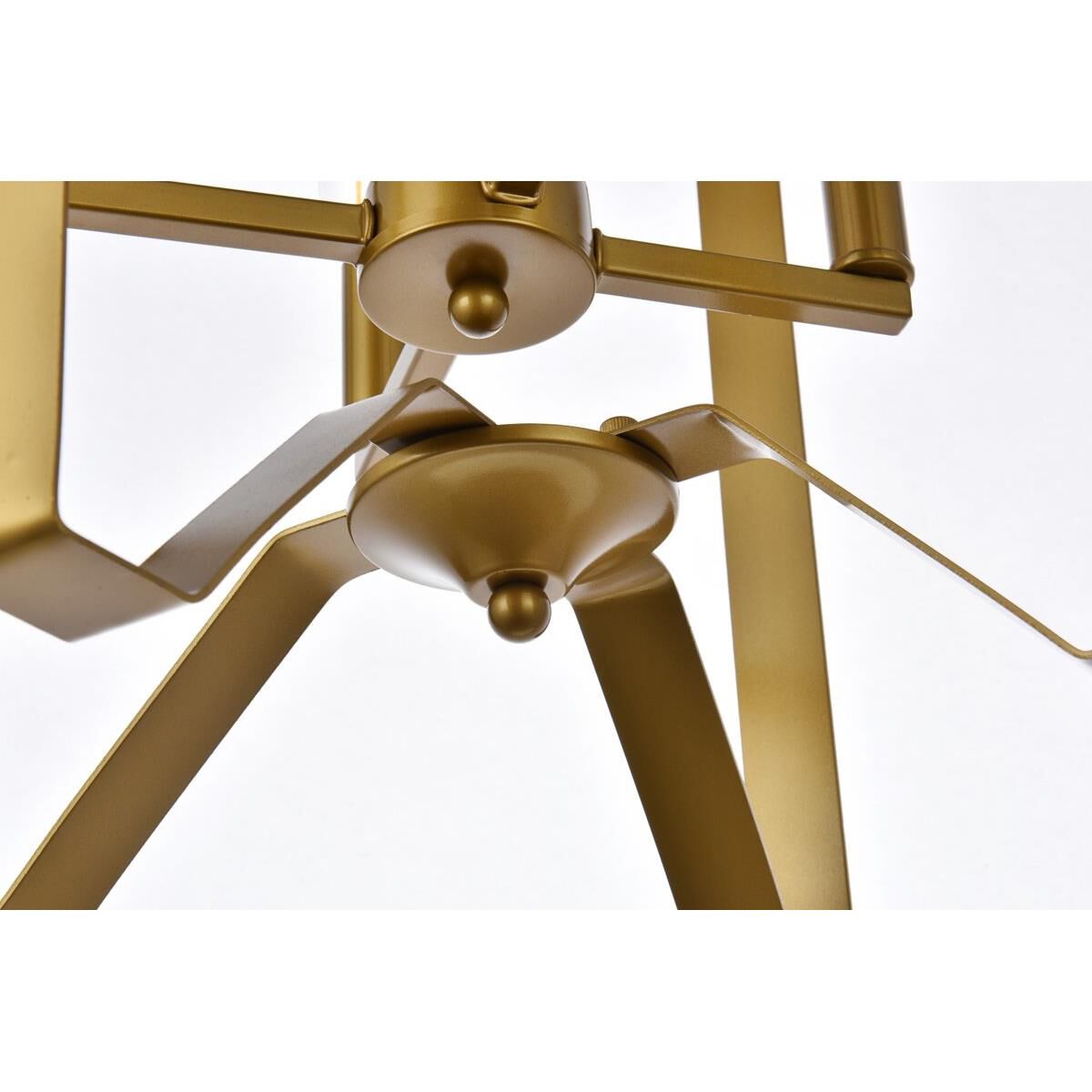 Elegant Lighting Hoffman 14 Inch Cage Pendant Hoffman - LD7072D14BR - Transitional