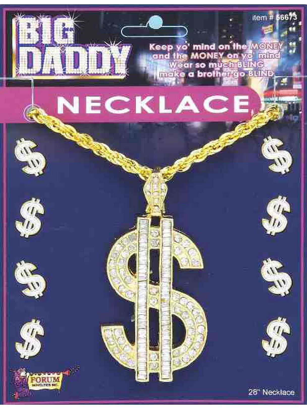 Dollar Sign Big Daddy Necklace
