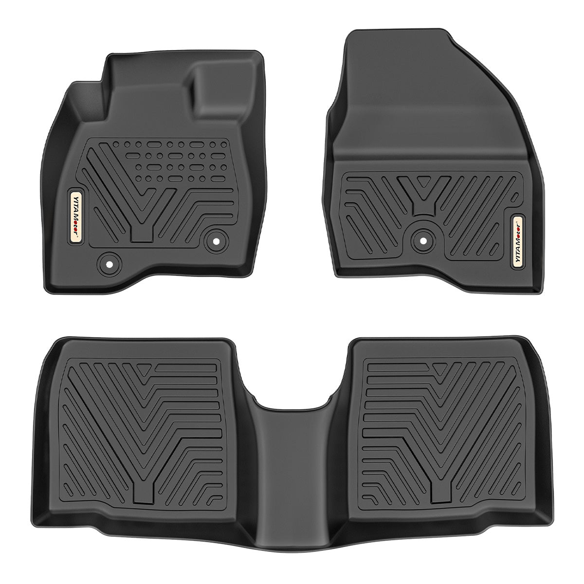 YITAMOTOR® Floor Mats For 2017-2019 Ford Explorer, Custom-Fit Floor Liners 1st & 2nd Row All- Weather Protection
