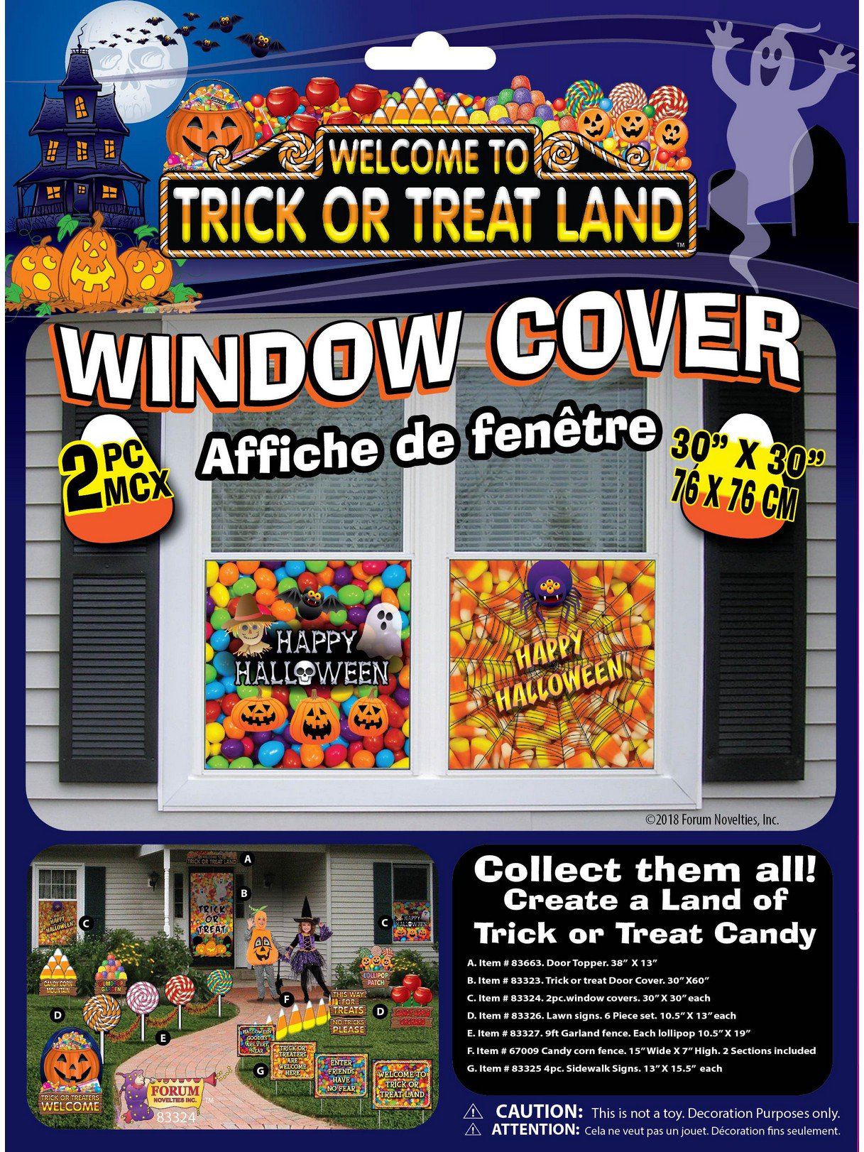 Trick Or Treat Land Window Cover