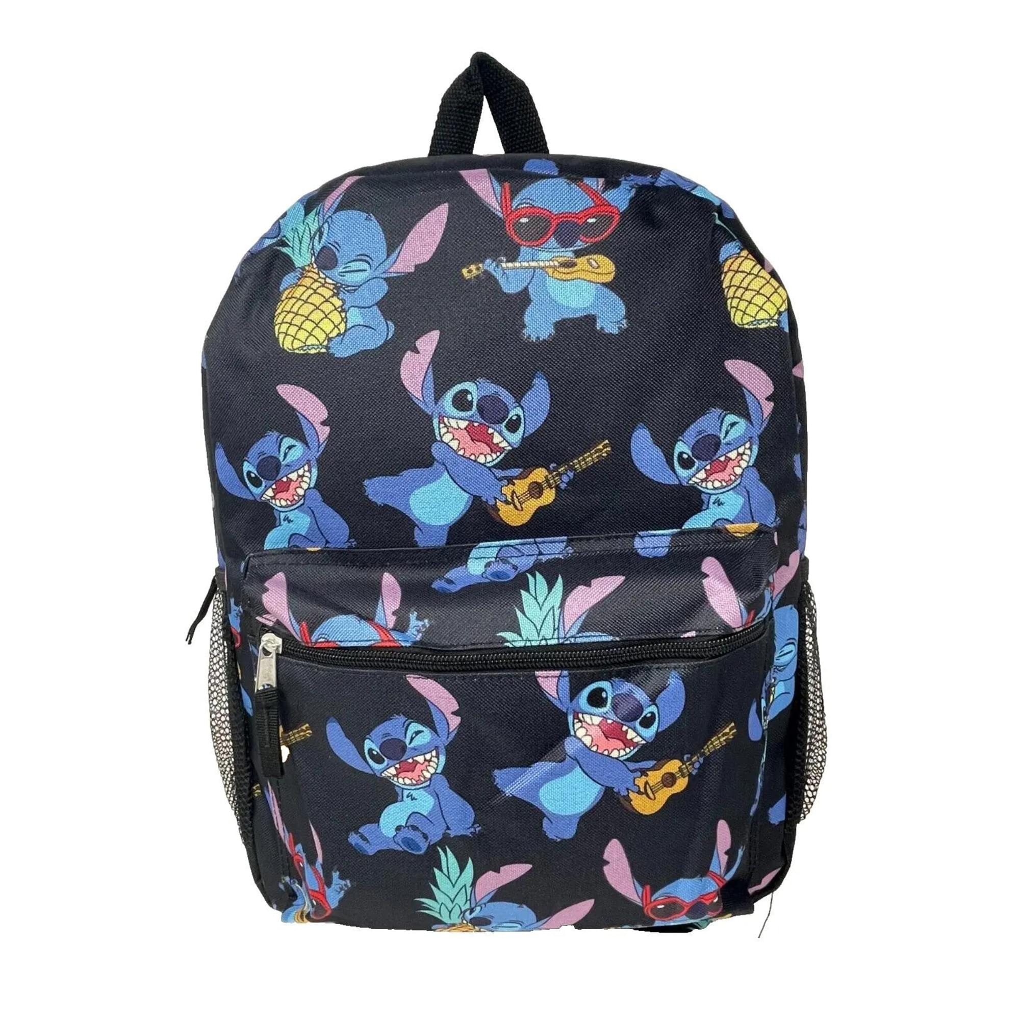 Disney Lilo & Stitch Pineapple & Guitar Print 16 Inch Kids Backpack