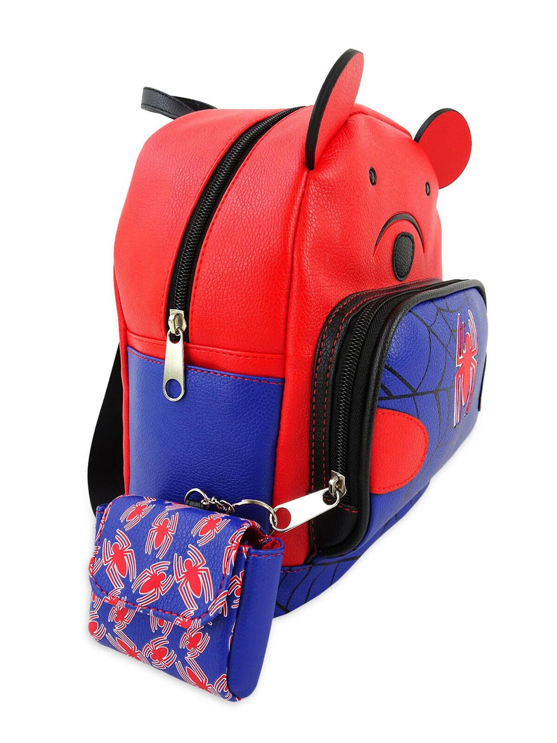 Marvel Spider-Man Bear 10 Inch Pleather Backpack w- Coin Purse