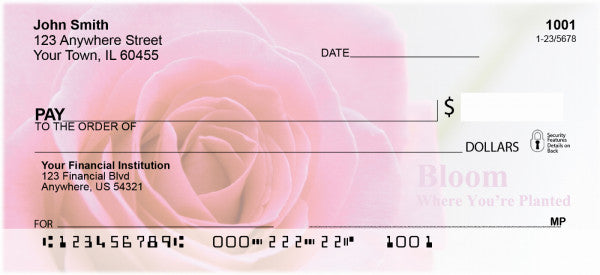 Bloom Where You\'re Planted Personal Checks