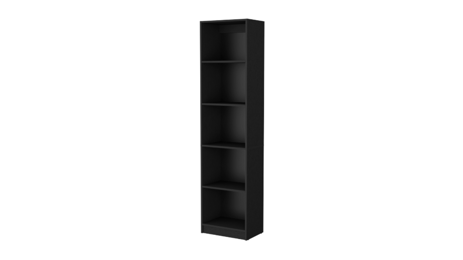 FM FURNITURE Sutton Slim Bookcase Black