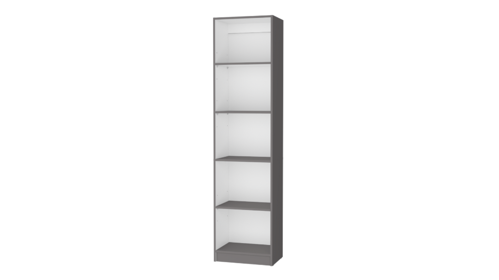 FM FURNITURE Sutton Slim Bookcase Multi-Color