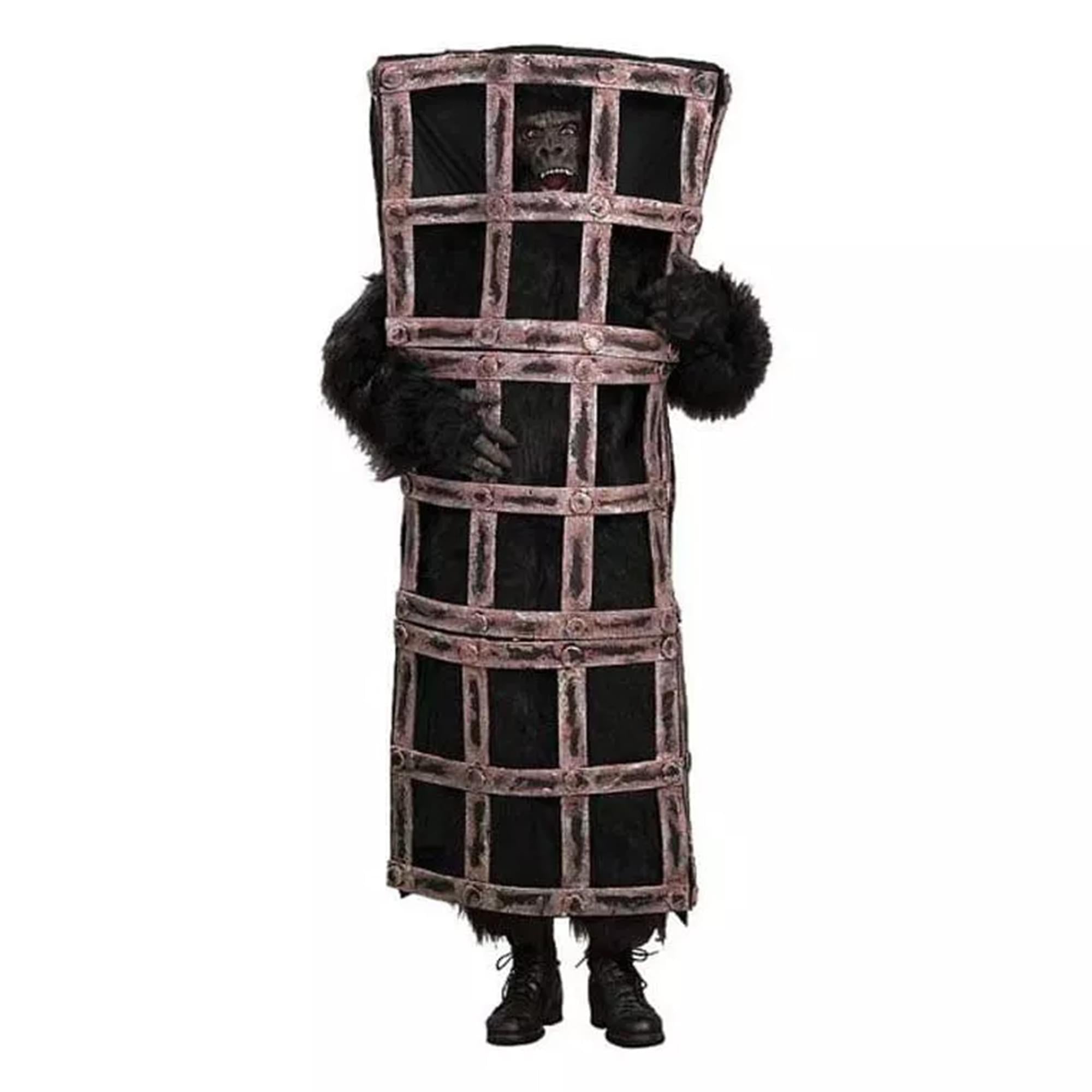 Gorilla Ape In Cage Costume Adult