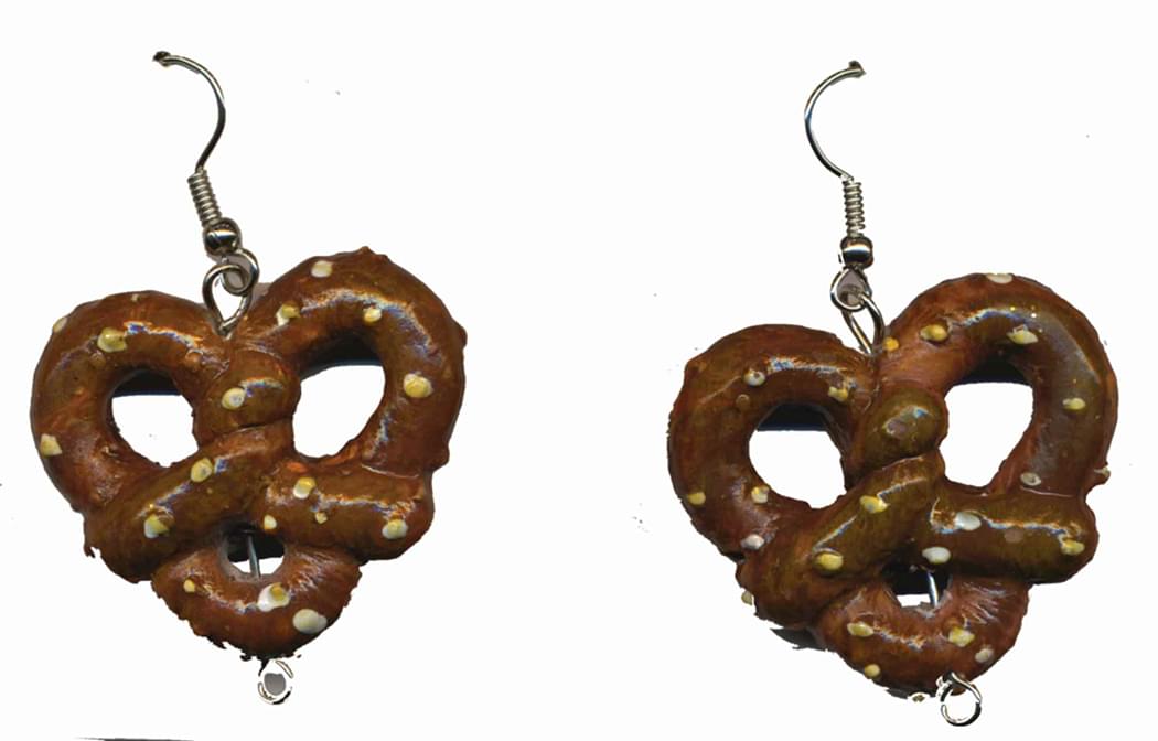 Oktoberfest Pretzel Costume Earrings