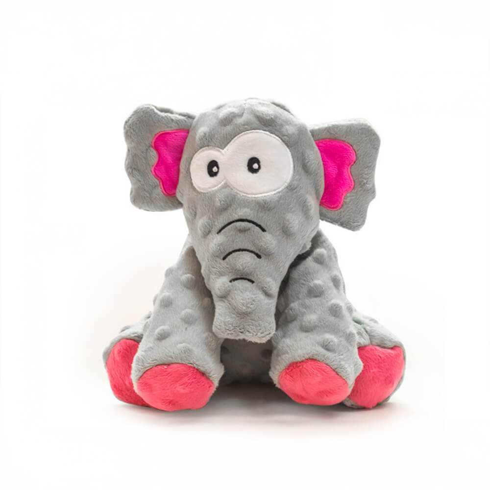 Durable Bite-Resistant Alligator Dog Toy with Built-In Squeaker, Elephant