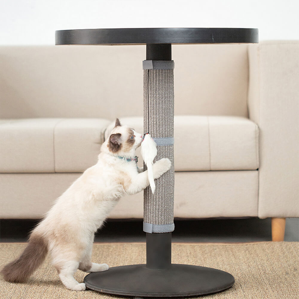 Anti-Slip Table Leg Protector Cat Scratching Post, Gray - 14.1"W x 25.5"L