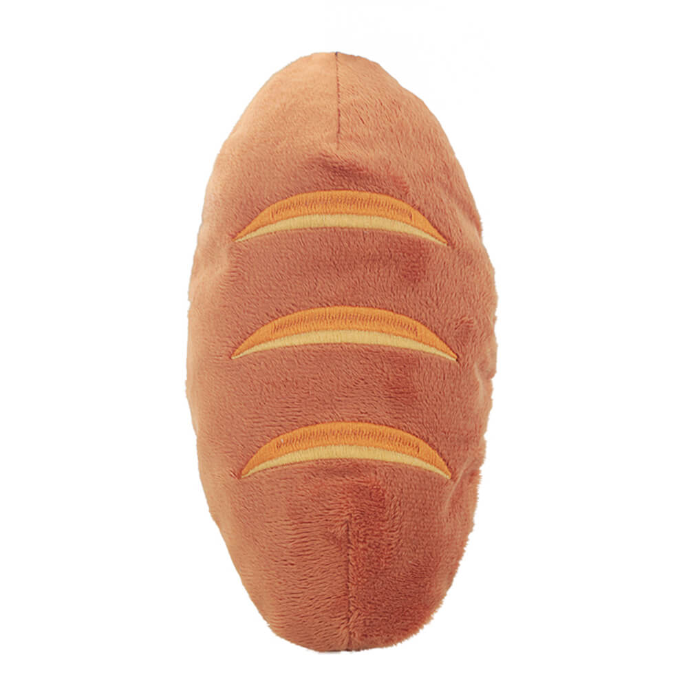 Plush Pizza Hot Dog Food Shaped Squeaky Chew Dog Toy, Bread