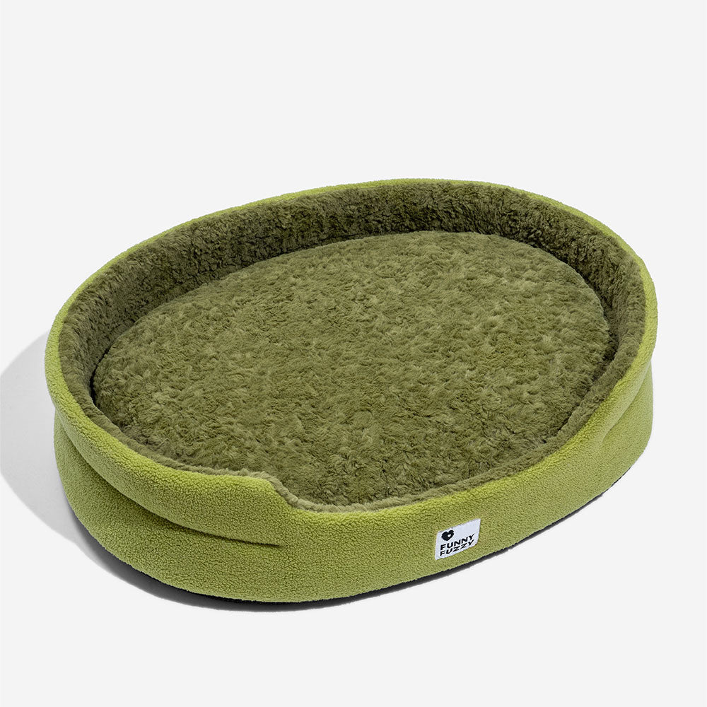 Fluffy Fleece Moss 2 in 1 Multifunction Comfort Dog Bed, L