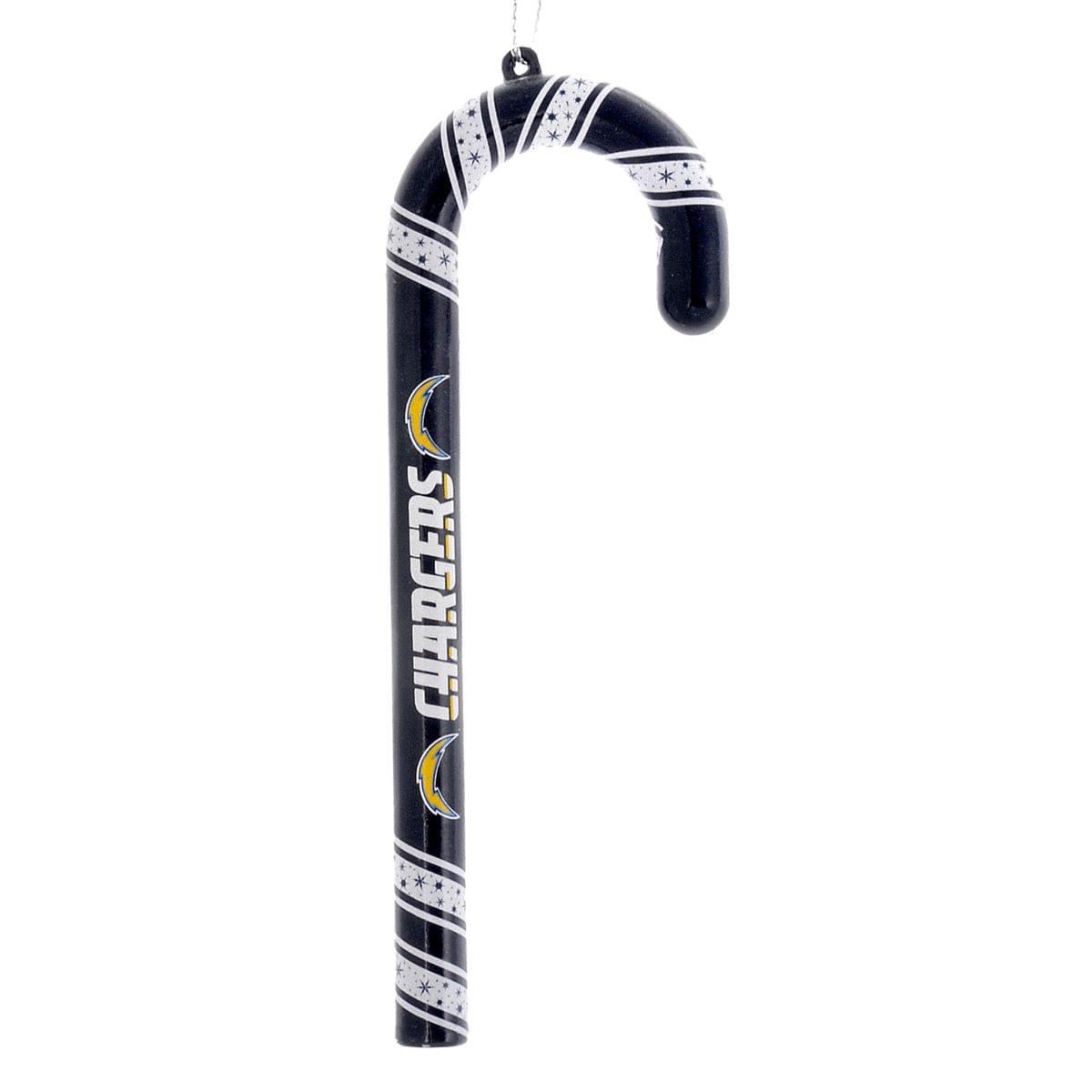 San Diego Chargers Candy Cane Ornament Set