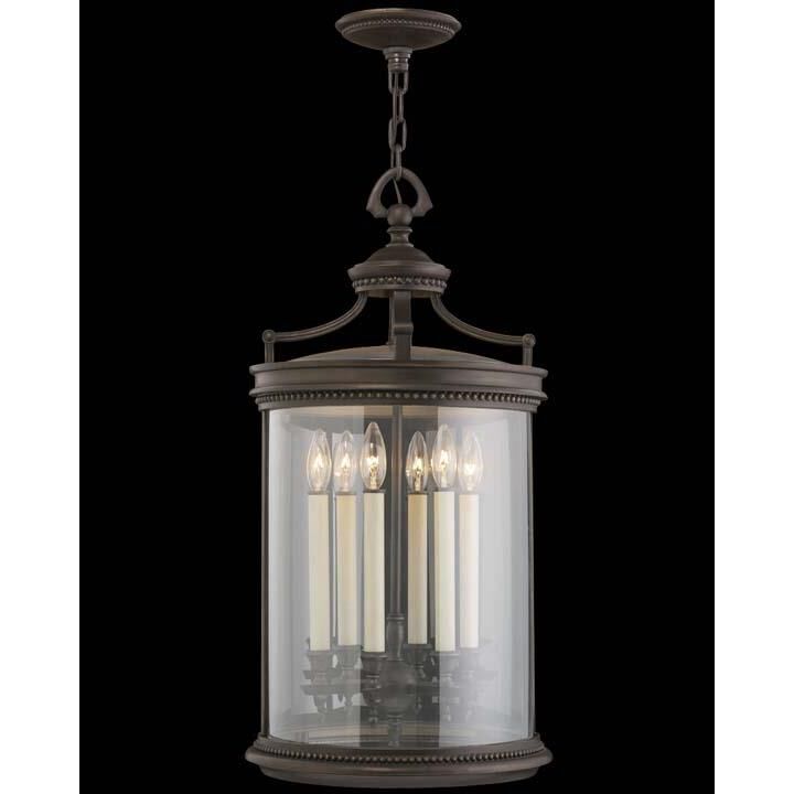 Fine Art Handcrafted Lighting Louvre 30 Inch Tall 6 Light Outdoor Hanging Lantern Louvre - 538182ST - Traditional