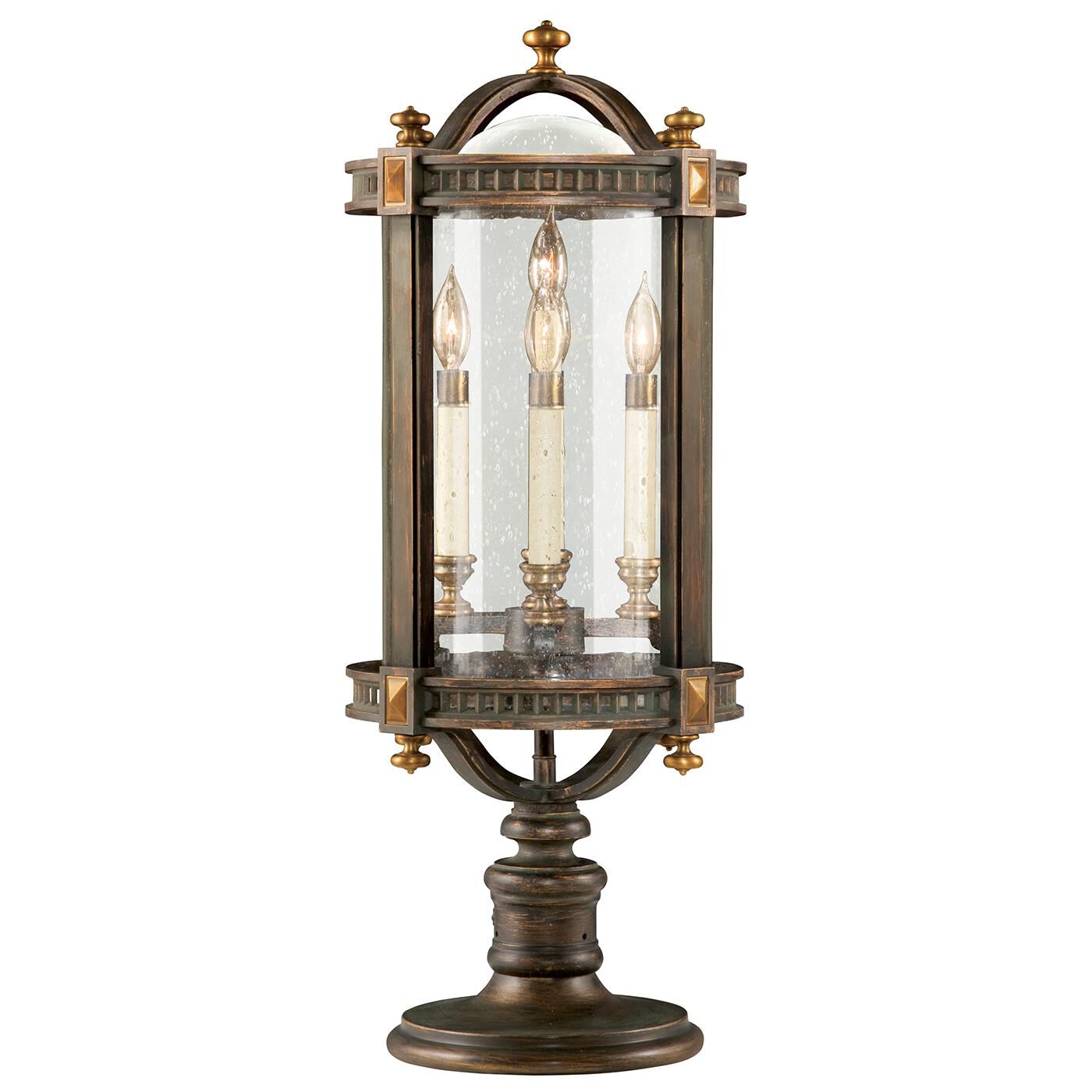 Fine Art Handcrafted Lighting Beekman Place 30 Inch Tall 5 Light Outdoor Post Lamp Beekman Place - 564283ST - Mediterranean