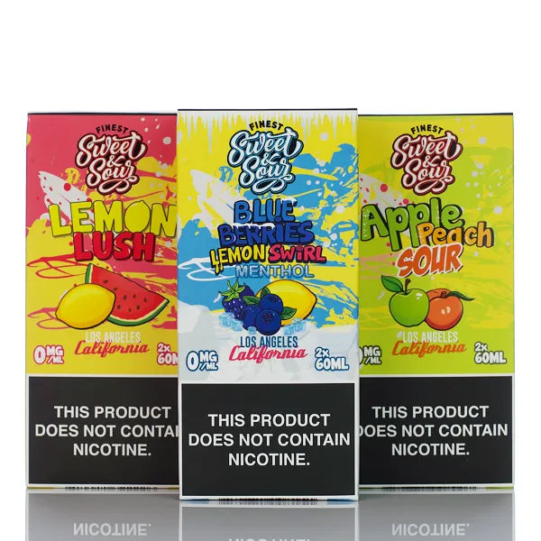 The Finest E-Liquid Sweet & Sour - No Nicotine Vape Juice - 120ml