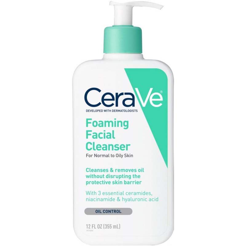 Foaming Facial Cleanser for Normal to Oily Skin - 12oz