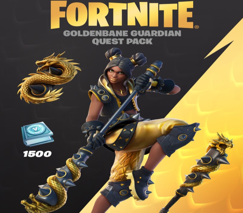 Fortnite - Goldenbane Guardian Quest Pack + 1500 V-Bucks Challenge TR XBOX One - Xbox Series X|S CD Key