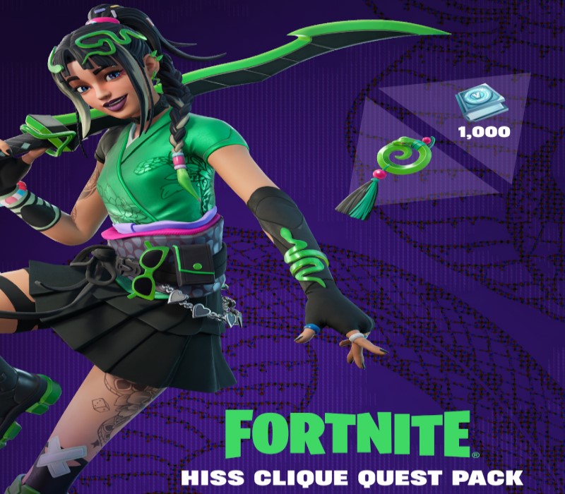 Fortnite - Hiss Clique Quest Pack + 1000 V-Bucks Challenge DLC AR XBOX One - Xbox Series X|S CD Key