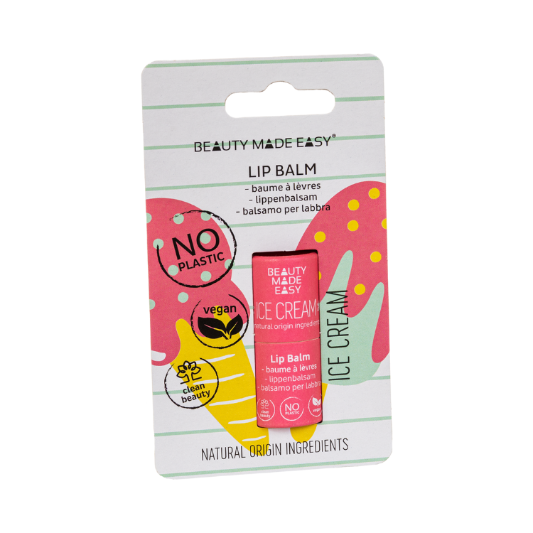 Beauty made easy Balsam do ust w tubce z papieru Letnie lody (5,50 g)