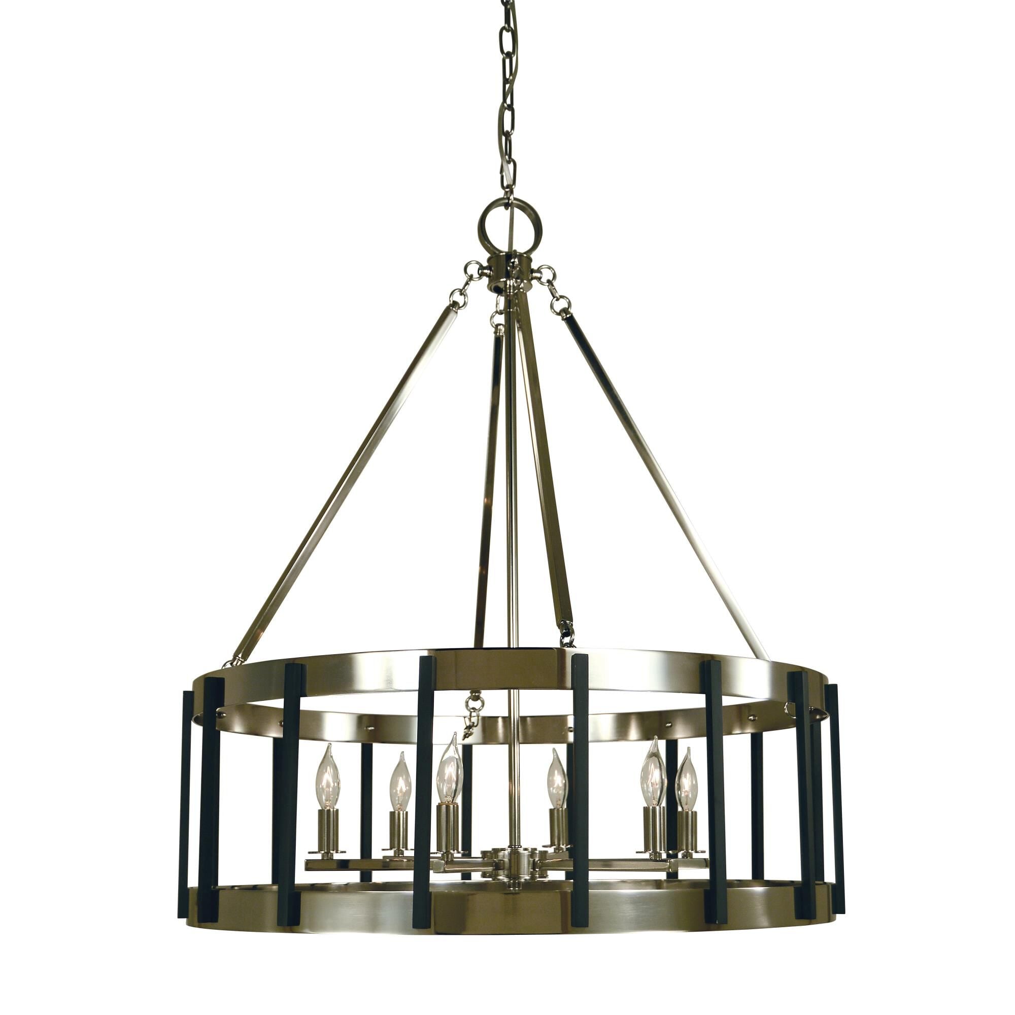 Framburg Pantheon 28 Inch Large Pendant Pantheon - 4668 AB-MBLACK - Transitional