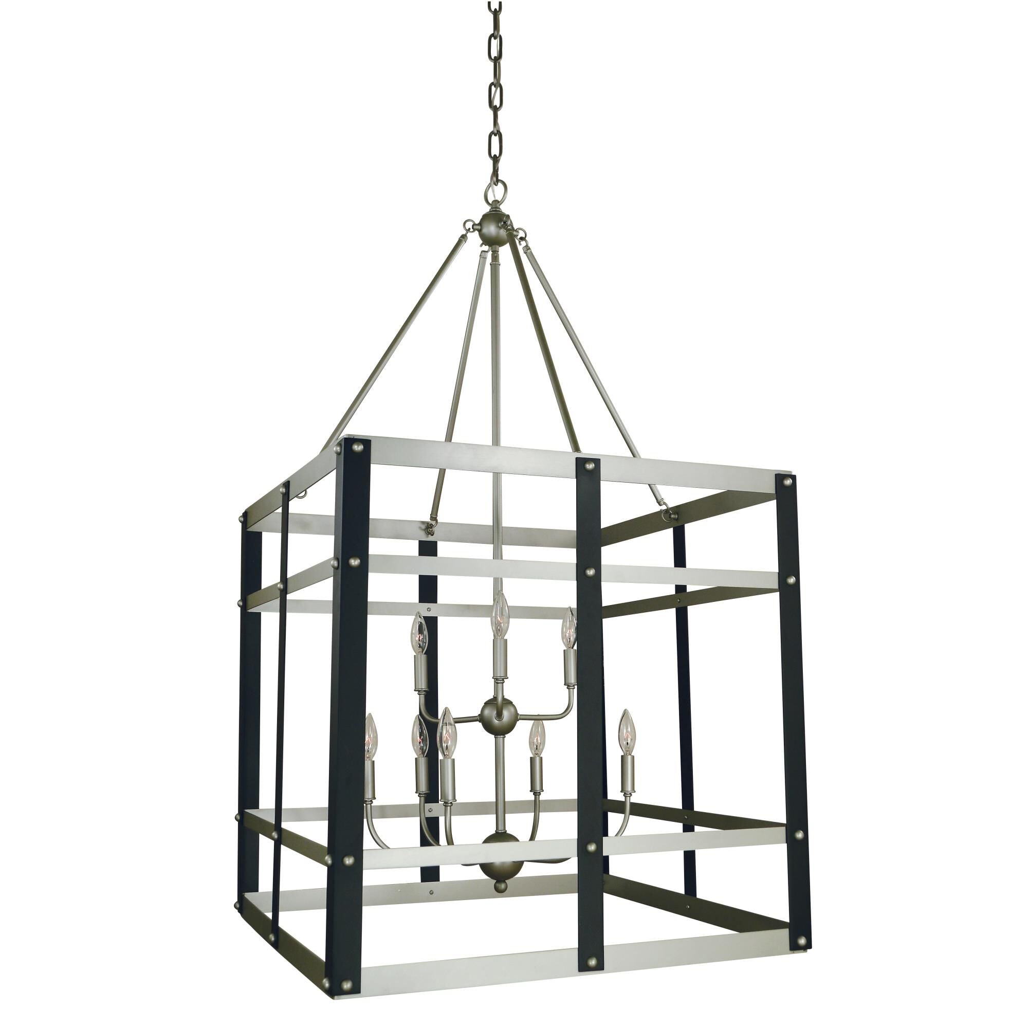 Framburg Metro Artisan 28 Inch Cage Pendant Metro Artisan - 5349 SP-MBLACK - Early American