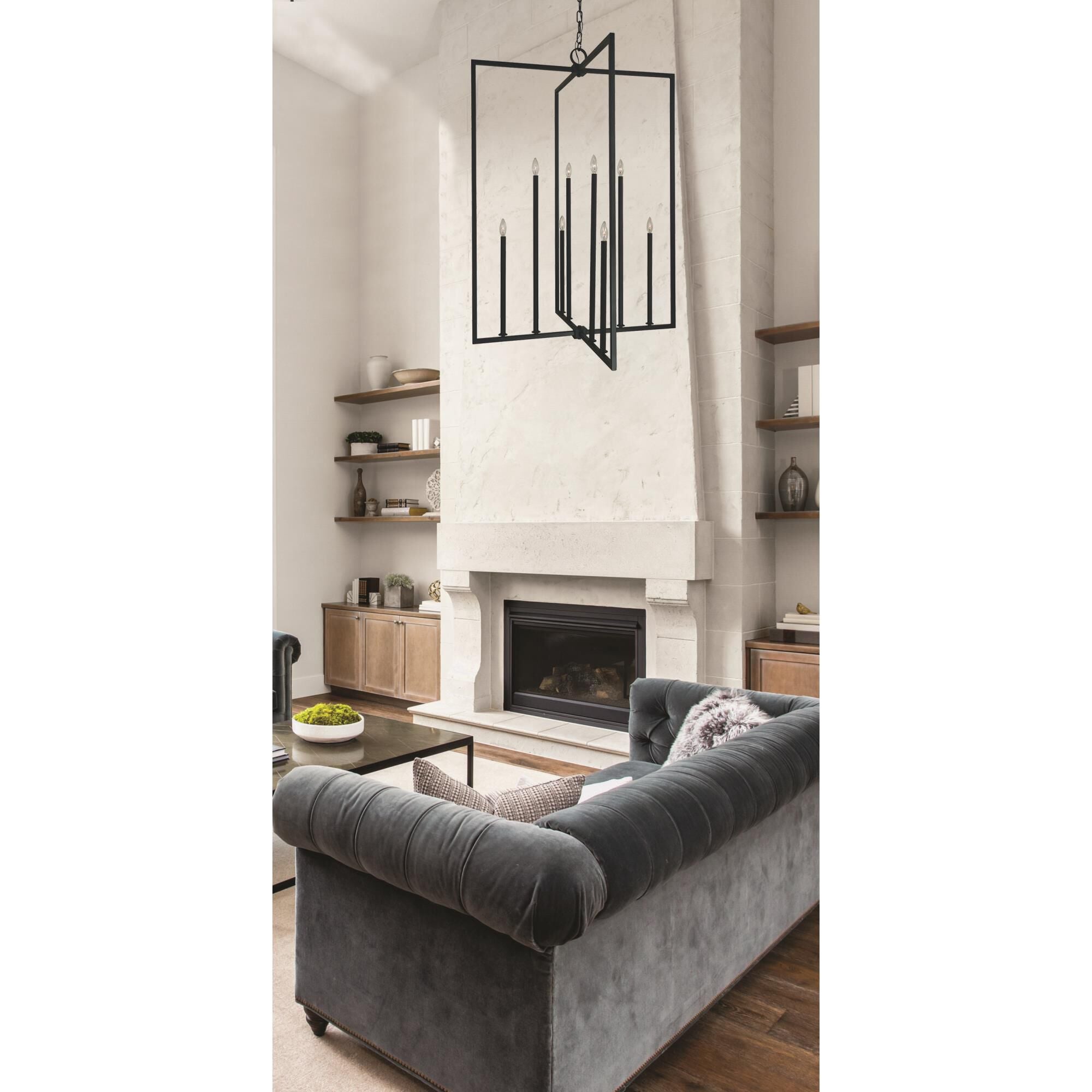 Framburg Andrew 36 Inch Cage Pendant Andrew - L1188 MBLACK - Modern Contemporary