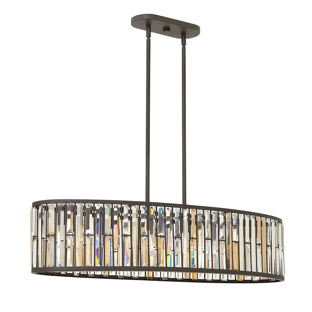 Fredrick Ramond Gemma 45 Inch 6 Light Linear Suspension Light Gemma - FR33738VBZ - Transitional