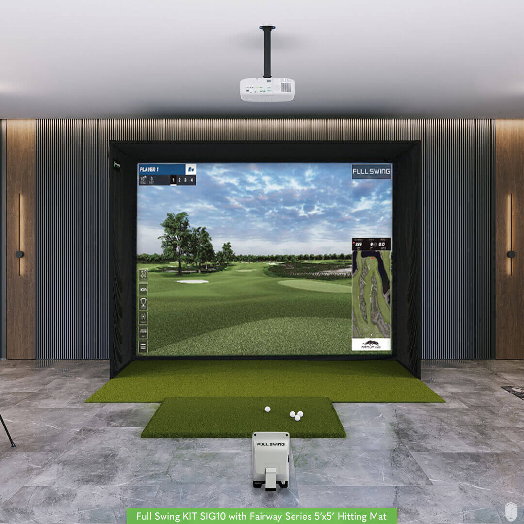 Full Swing KIT SIG10 Golf Simulator Package - SIGPRO Softy 4' x 7'
