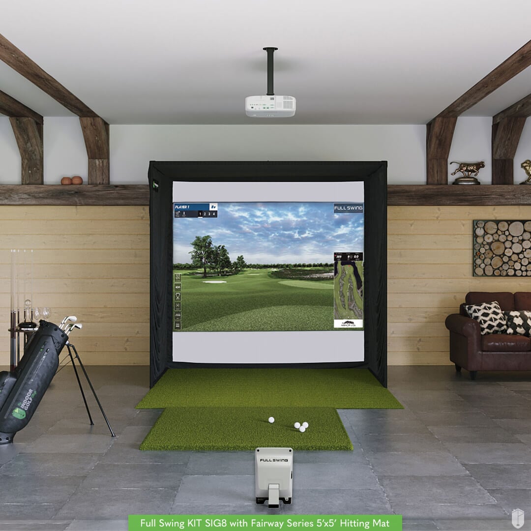 Full Swing KIT SIG8 Golf Simulator Package - Fairways Series 5' x 5'