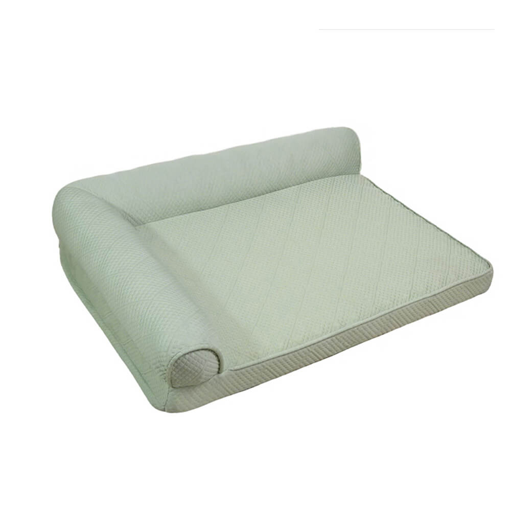 Large Cooling Breathable Non-Slip Orthopedic Dog Bed, Green - M