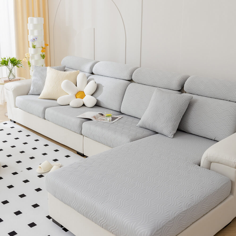 Modern Cooling Waterproof Antifouling Stretch Magic Couch Cover, Grey - Seat Cover-S(1 pc)