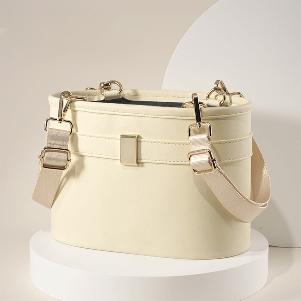 Multipurpose Car Backseat Organizer Hanging Storage Bag, Cream