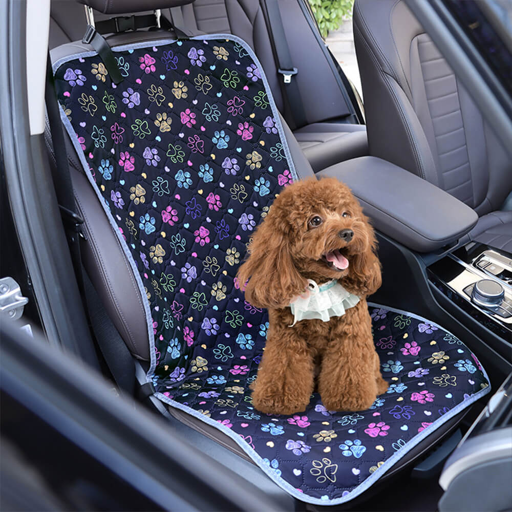 Print Waterproof Adjustable Anti-Slip Dog Car Seat Cover, Style 1