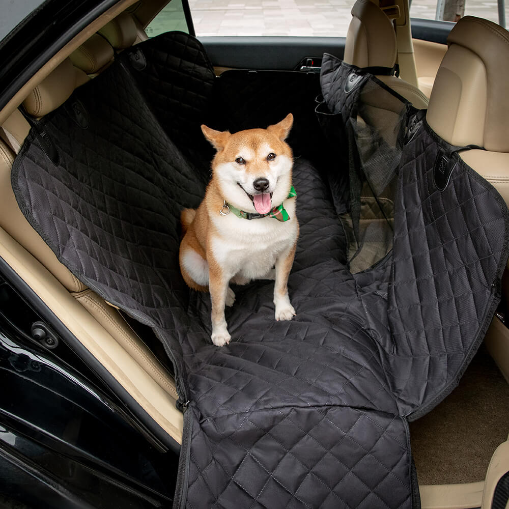 Oxford Fabric Multifunctional Dog Car Seat Cover, Black