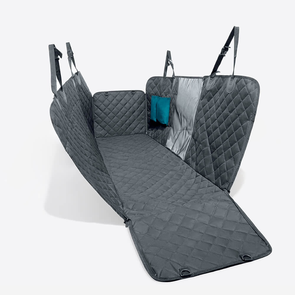 Oxford Fabric Multifunctional Dog Car Seat Cover, Grey