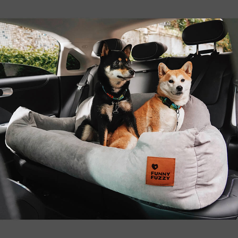 Dog Bed Car Seat, Super Grey - X-Large