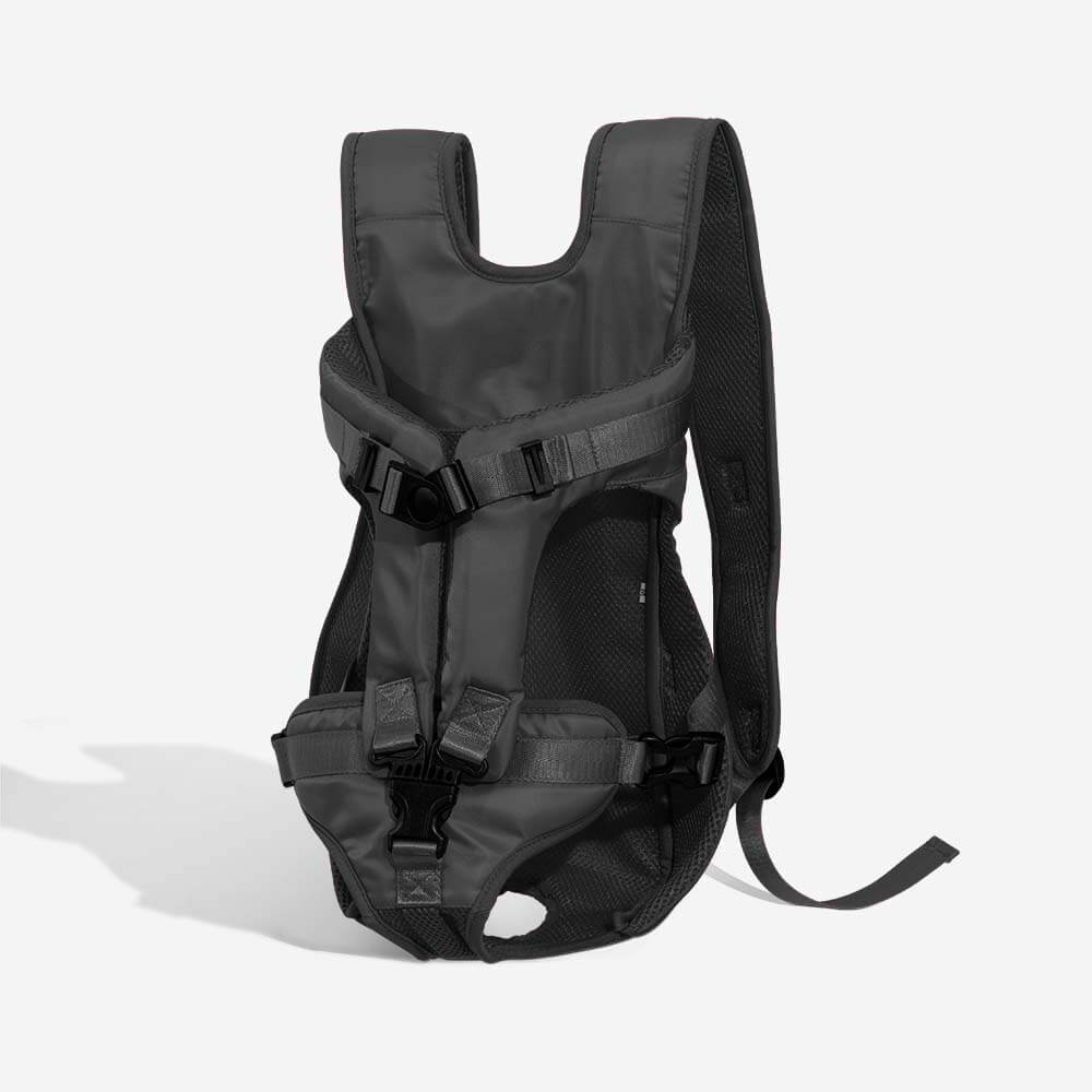 Dog Pet Carrier Bag Backpack - Cockpit, Black - L