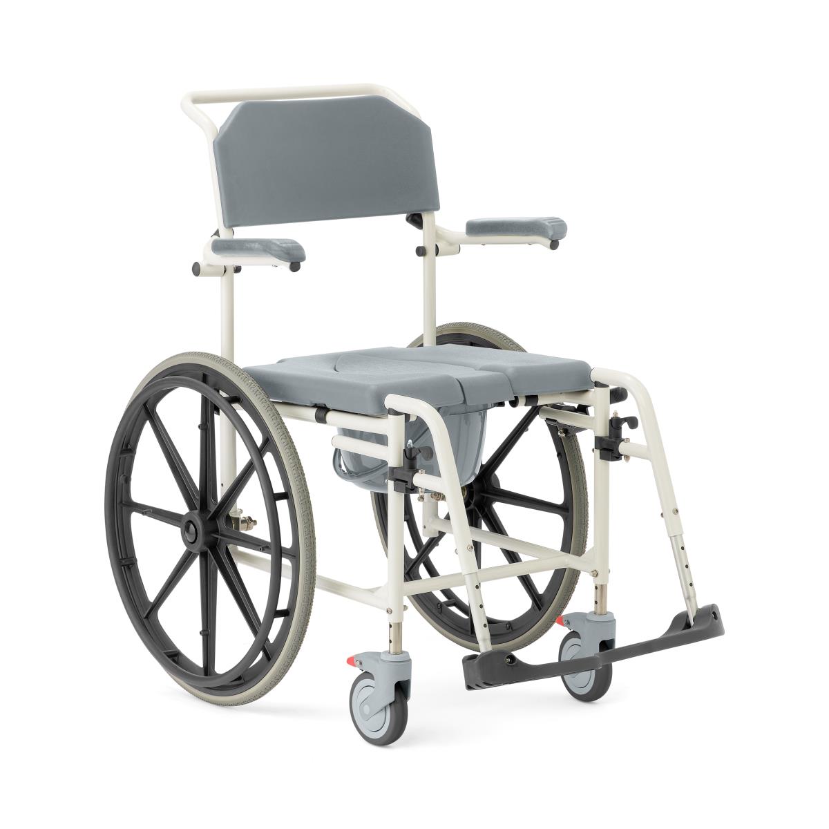 Aluminum Shower Commode Wheelchair, Each