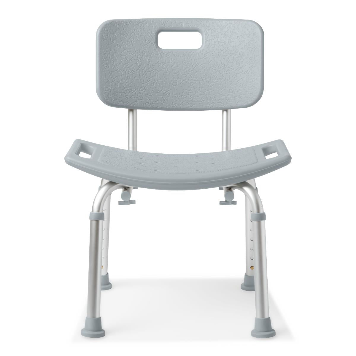 Medline Aluminum Shower Chair with Back, Retail Packaging