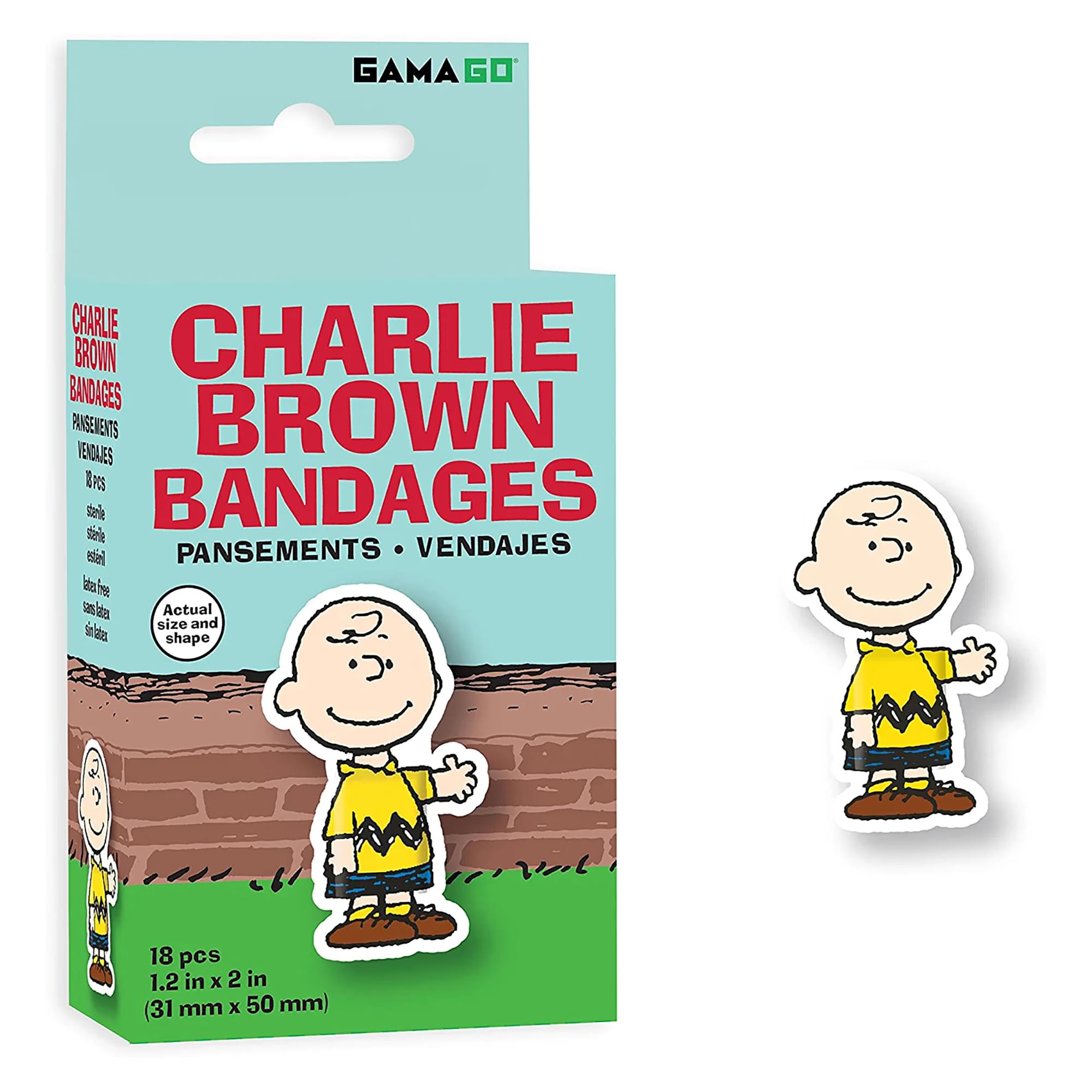 Peanuts Charlie Brown GAMAGO Bandages | Set of 18