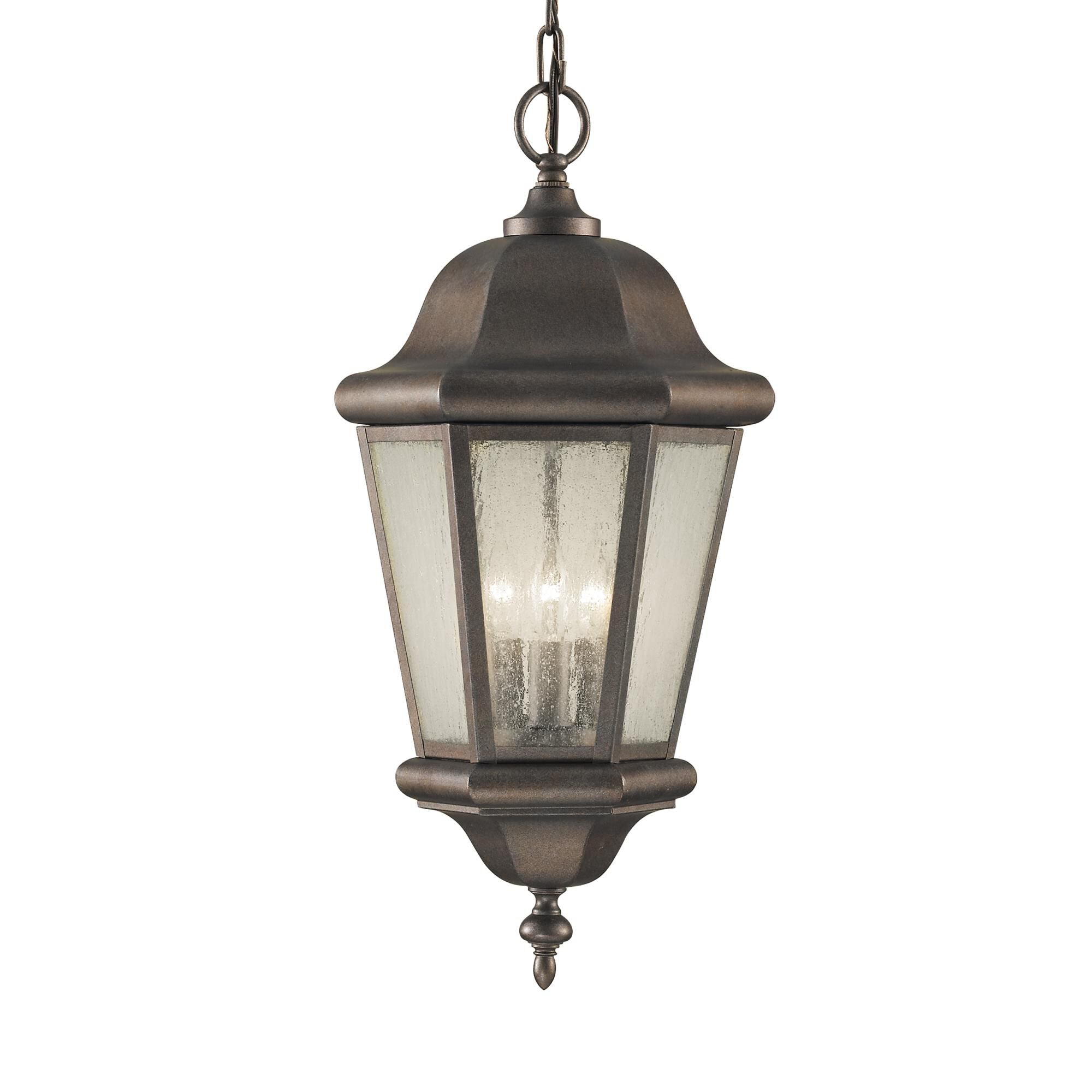 Generation Lighting Martinsville 21 Inch Tall 3 Light Outdoor Hanging Lantern Martinsville - OL5911CB - Traditional